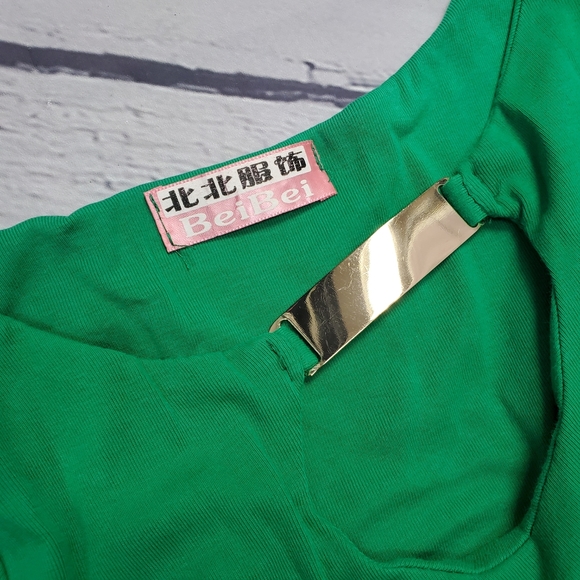 small green stretchy bodycon dress - Picture 7 of 7